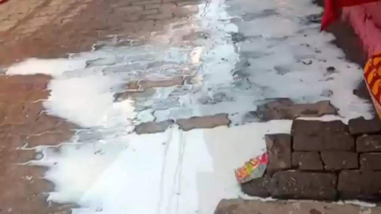 Kaushambi News: कड़ा धाम मंदिर में भ्रष्टाचार उजागर, दुग्ध और प्रसाद गटर में बहा