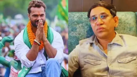 Dinesh Lal Yadav on Khesari Lal Yadav
