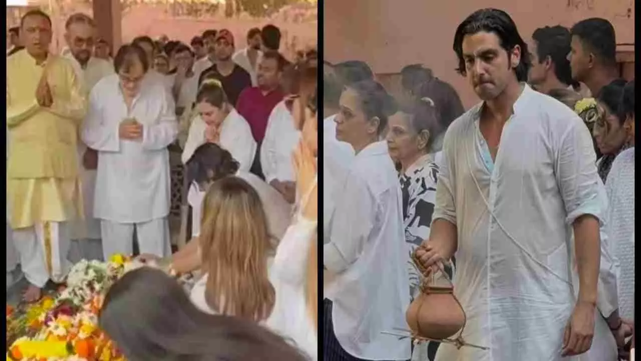 Zarine Khan Last Rites Zarine Khan Last Rites