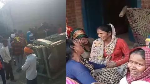 Etawah News: Drunk tractor driver kills suspect, seriously injures several children
