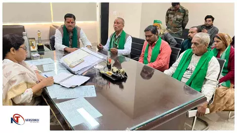 Mathura समस्याओं के समाधान के आश्वासन पर बीकेयू सुनील ने मथुरा में अनिश्चितकालीन धरना स्थगित किया