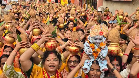 Ayodhya Kalash Yatra News Ayodhya Kalash Yatra News
