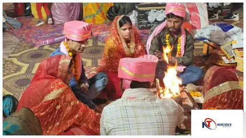 Shravasti News : श्रावस्ती में मुख्यमंत्री सामूहिक विवाह योजना के तहत 48 जोड़ों का विवाह सम्पन्न Shravasti News : श्रावस्ती में मुख्यमंत्री सामूहिक विवाह योजना के तहत 48 जोड़ों का विवाह सम्पन्न