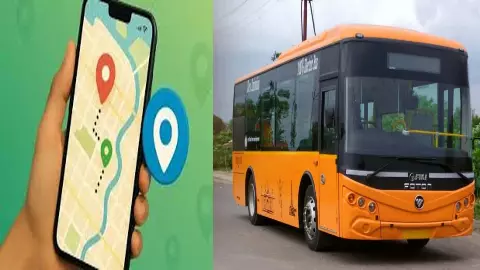 Live location of e-buses of Milegi Smart City through mobile app