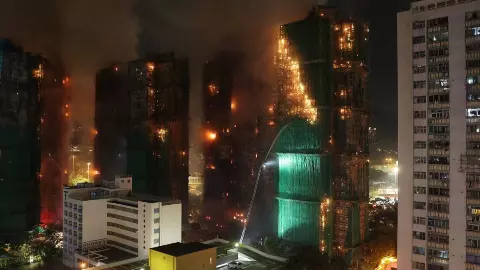 Hong Kong High-Rise Fire (Photo_ Social Media) Hong Kong High-Rise Fire (Photo_ Social Media)