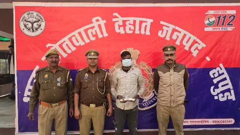 Heavy action of rural police in Hapur, Inami 15,000 arrested gangsters