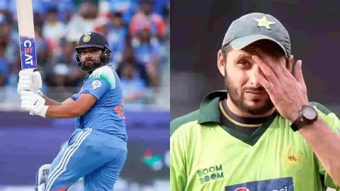 पाकिस्तान का टूटा गुरूर, घमंड हुआ चूर-चूर! रोहित शर्मा ने तोड़ा शाहिद अफरीदी का सबसे बड़ा रिकॉर्ड