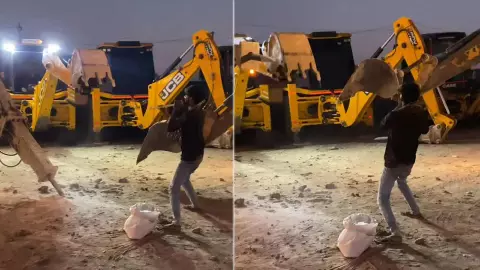 नागिन की धुन पर JCB का धमाकेदार डांस! इंटरनेट पर धड़ल्ले वीडियो वायरल, हंस-हंस के लोटपोट हुए लोग