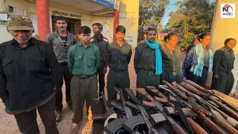 ऐताहासिक दिन! 1 करोड़ इनामी रामधेर मज्जी का गिरोह संग सरेंडर, छत्तीसगढ़-एमपी-महाराष्ट्र नक्सल फ्री