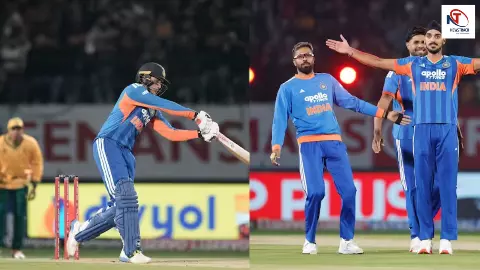 अभिषेक-गिल की तूफानी शुरुआत, अर्शदीप-वरुण का कमाल! धर्मशाला में भारत की 7 विकेट से धमाकेदार जीत अभिषेक-गिल की तूफानी शुरुआत, अर्शदीप-वरुण का कमाल! धर्मशाला में भारत की 7 विकेट से धमाकेदार जीत
