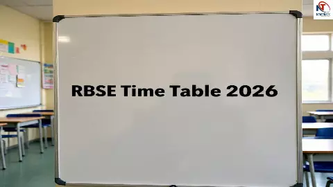 RBSE Time Table 2026