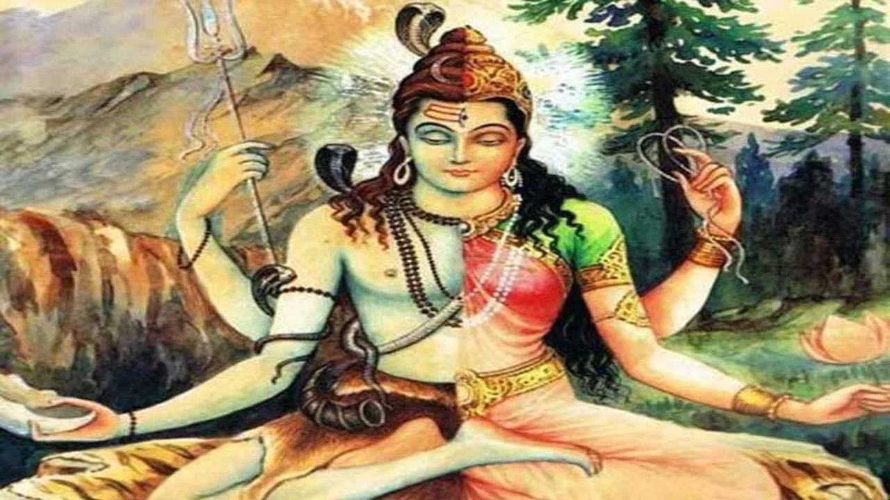 Bhringi Katha | Ardhanarishwar Story | Hindu Mythology Ardhanarishwar ...