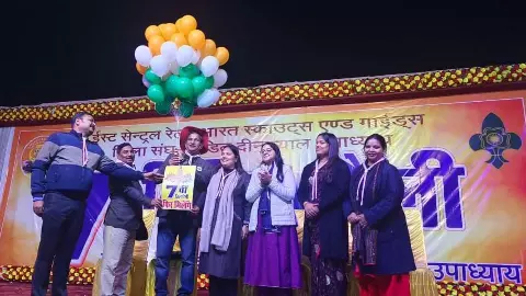 Colorful conclusion of the Scout-Guide District Rally at DDU, School Open Group declared winner