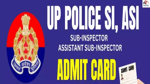 UP Police SI ASI Admit Card UP Police SI ASI Admit Card