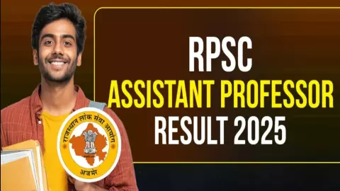 RPSC Assistant Professor Result RPSC Assistant Professor Result