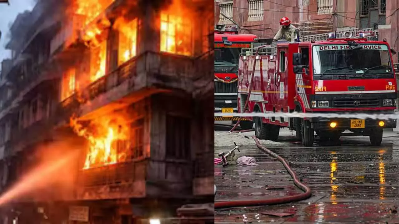 दिल्ली मेट्रो क्वार्टर में लगी भीषण आग, परिवार के तीन लोगो की मौत दिल्ली मेट्रो क्वार्टर में लगी भीषण आग, परिवार के तीन लोगो की मौत