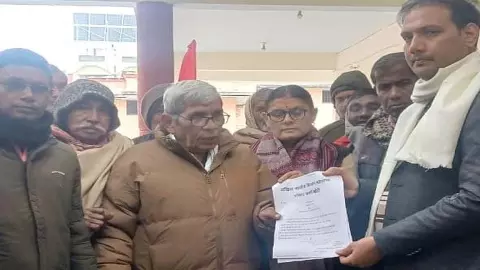 Memorandum submitted regarding several demands including illegal mining in Palia, voter list issued