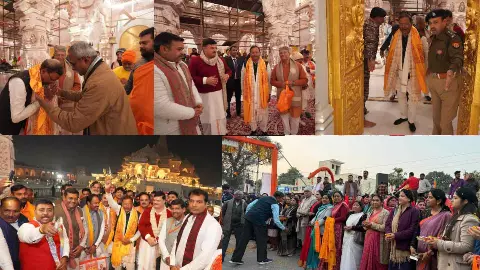 अयोध्या से पंकज चौधरी का 2027 चुनावी शंखनाद, गदा-बुलडोजर से स्वागत
