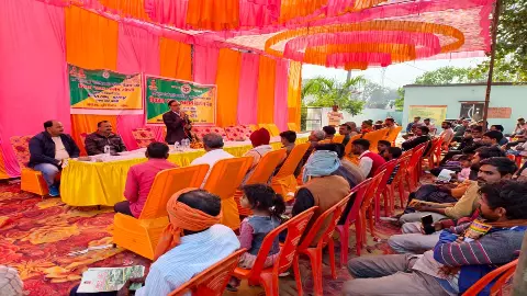 Information given on organization of farmer fair in Changeri Gram Panchayat, plans and techniques Information given on organization of farmer fair in Changeri Gram Panchayat, plans and techniques
