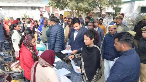 DM Durga Shakti Nagpals inspection in special review campaign DM Durga Shakti Nagpals inspection in special review campaign