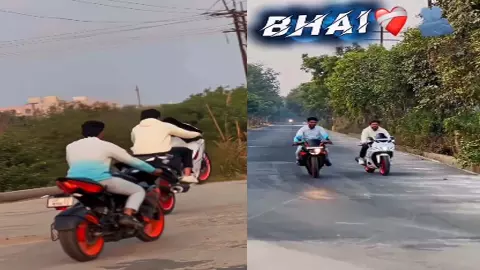 Terror of young stunt performers on the streets of Hapur, playing to death on KTM–R15