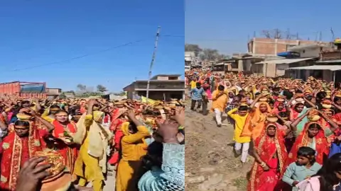 Sonbhadra News: पंचमेश्वर महादेव धाम पर रुद्र महायज्ञ की भव्य शुरुआत, कलश यात्रा में उमड़ा जनसैलाब Sonbhadra News: पंचमेश्वर महादेव धाम पर रुद्र महायज्ञ की भव्य शुरुआत, कलश यात्रा में उमड़ा जनसैलाब