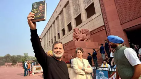 नरवणे किताब कांड में भयंकर ट्विस्ट! राहुल ने फिर सरकार की उड़ाई धज्जियां, एपस्टीन कनेक्शन आया सामने नरवणे किताब कांड में भयंकर ट्विस्ट! राहुल ने फिर सरकार की उड़ाई धज्जियां, एपस्टीन कनेक्शन आया सामने