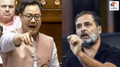 कोई माई का लाल... राहुल के तीखे वार पर किरेन रिजिजू की दहाड़, सदन में महा-भारत से थर्राई संसद कोई माई का लाल... राहुल के तीखे वार पर किरेन रिजिजू की दहाड़, सदन में महा-भारत से थर्राई संसद