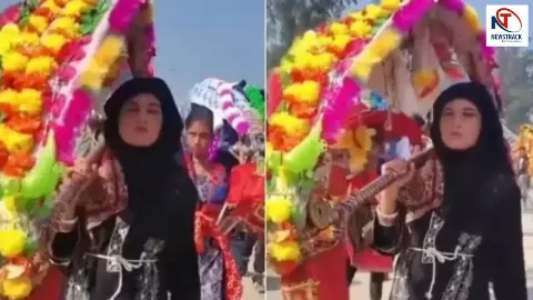 हे प्रभु! मुस्लिम युवती ने बुर्का पहन की कांवड़ यात्रा, शिवभक्तों के बीच माथे पर तिलक लगाकर...