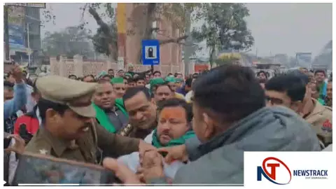 Hapur News : गढ़मुक्तेश्वर में बीकेयू अध्यक्ष का आत्मदाह प्रयास, पुलिस ने बचाई जान