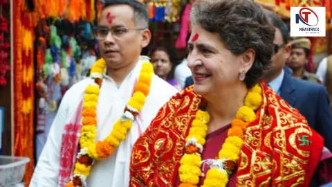 Priyanka Gandhi Visits Kamakhya Temple in Assam Priyanka Gandhi Visits Kamakhya Temple in Assam