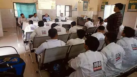 Conducted training program to improve the quality of 108 ambulance services at CHC