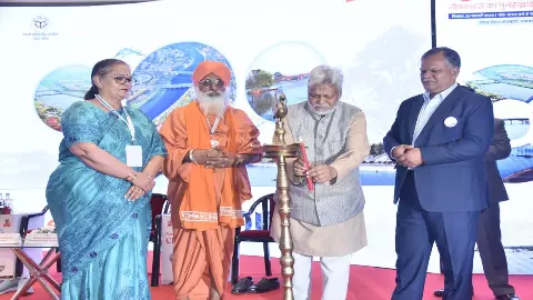 Rajya Sabha MP and Environment Minister Balbir Singh Sichewal, Mayor Sushma Kharwal, State Transformation Commission CEO Kurush Singh Manoj inaugurate the workshop