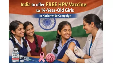 14 साल की लड़कियों के लिए जीवनरक्षक वैक्सीन, सर्वाइकल कैंसर से बचाव अब मुफ्त