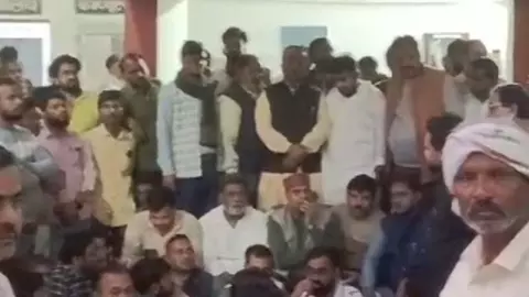 BJP district presidents sit-in in Patiali Kotwali