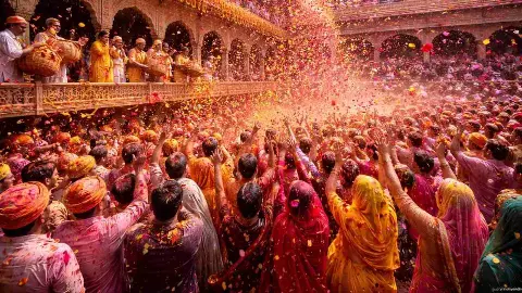 27 फरवरी से शुरू होगा ब्रज का रंगोत्सव, बांके बिहारी मंदिर में बदली दर्शन व्यवस्था