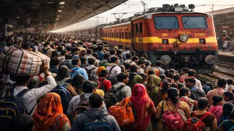 Bhopal Railway Crowd