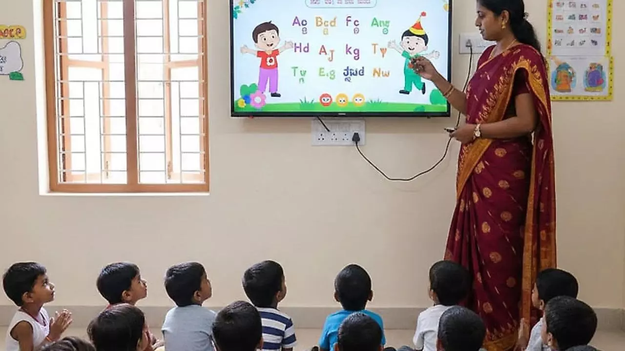 Smart TVs Transform Anganwadi Education in Uttar Pradesh