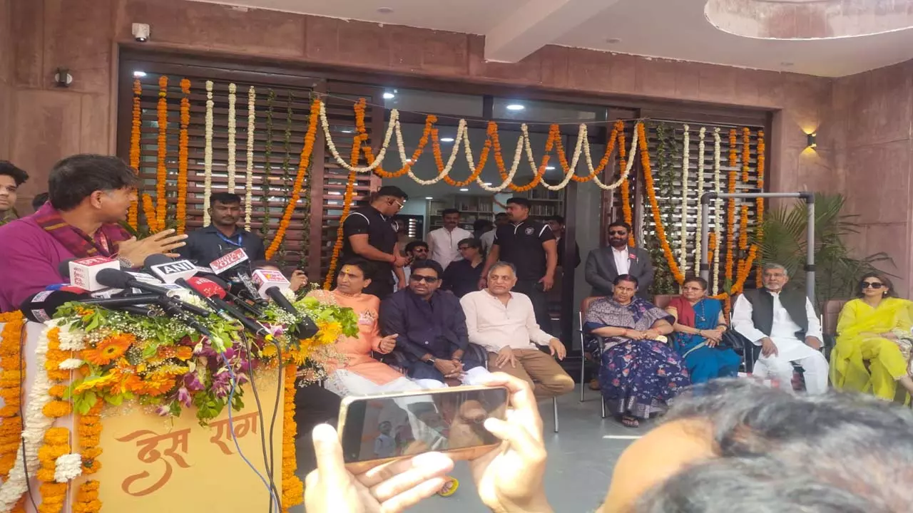 Grand inauguration of Mataprasad Dwivedi Library in Jalaun village ...