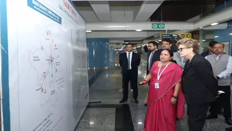 New Development Bank President Dilma Rousseff visits Namo Bharat Corridor New Development Bank President Dilma Rousseff visits Namo Bharat Corridor