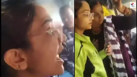 ट्रेन में हाई-वोल्टेज ड्रामा! मिडिल बर्थ के लिए मां-बेटी ने कर दिया गदर; गाली-गलौज पर उतर गई, देखें Video