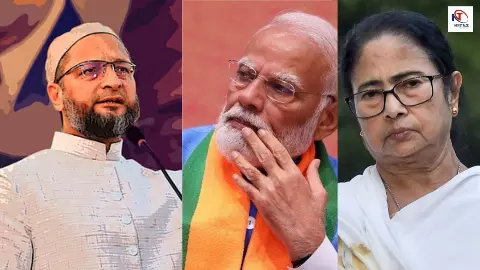 ओवैसी की एंट्री से बिगड़ा बंगाल का खेल! ओपिनियन पोल में ममता की वापसी, पर बीजेपी ने भी लगाई तगड़ी दौड़ ओवैसी की एंट्री से बिगड़ा बंगाल का खेल! ओपिनियन पोल में ममता की वापसी, पर बीजेपी ने भी लगाई तगड़ी दौड़
