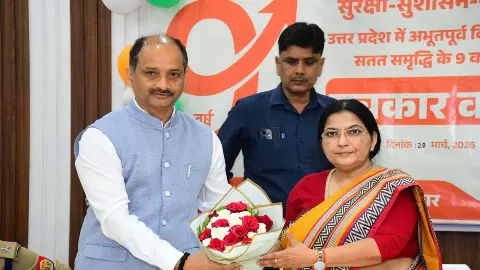 Minister Rajni Tiwari highlights achievements of Ginai government in Kannauj