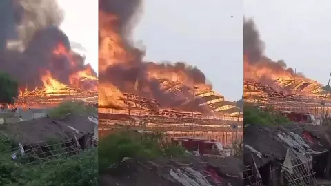 अयोध्या महायज्ञ के पंडाल में भीषण आग! आला अधिकारी, मंत्री समेत फायर ब्रिगेड मौके पर मौजूद, प्रशासन सन्न