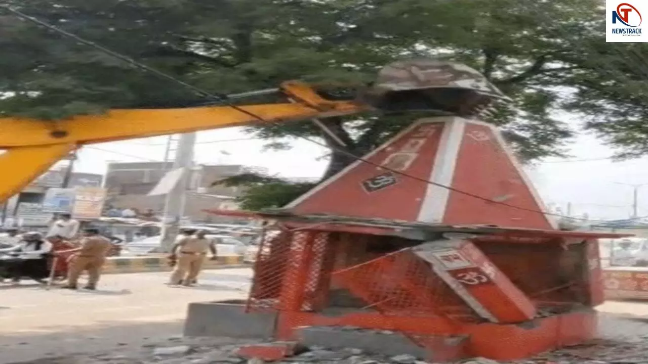 Sitapur Temple Bulldozer Action