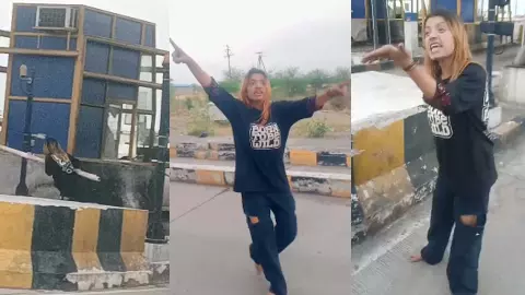 Drunk dancer girls drama at Toll Plaza, know the whole story Drunk dancer girls drama at Toll Plaza, know the whole story