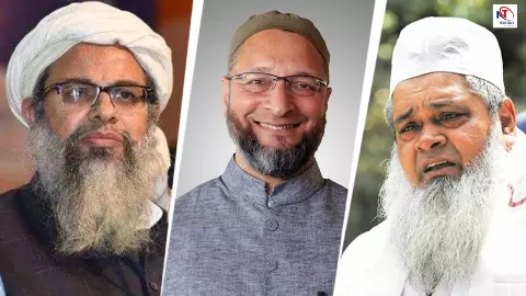 मुस्लिम कयादत की जंग! ओवैसी के असम दौरे से मदनी का पारा हाई, बदरुद्दीन अजमल को दे दिया देश निकाला? मुस्लिम कयादत की जंग! ओवैसी के असम दौरे से मदनी का पारा हाई, बदरुद्दीन अजमल को दे दिया देश निकाला?