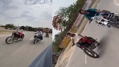 Massive police crackdown on stunt performers in Etawah, 33,000 invoices