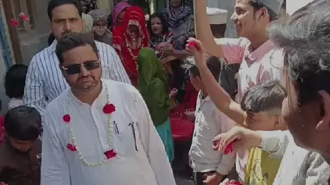 Sambhal News: गरीब जोड़े का निःशुल्क, बिना दहेज निकाह इंसानियत जन सेवा ट्रस्ट ने कराया