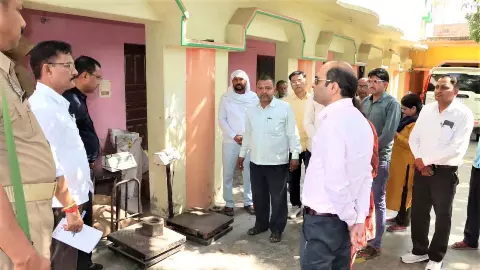 Rapid inspection of DM in Pratapgarh, power on wheat procurement